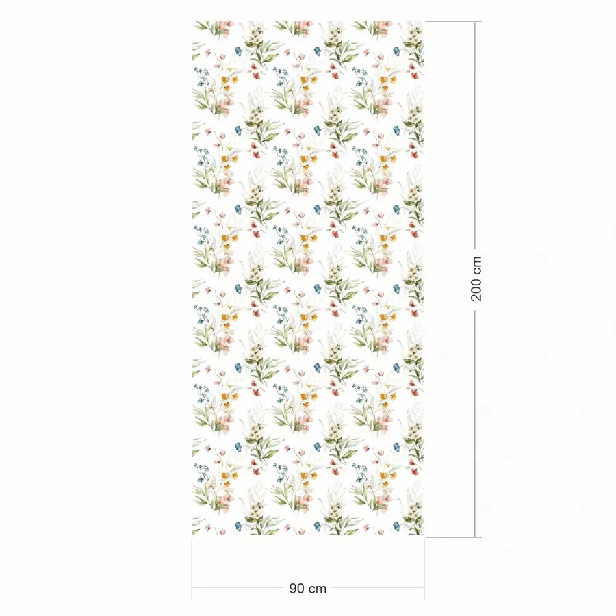 Nikima Klebefolie KF-08 selbstklebende Folie – Floral Blumen Klebefolie bunt