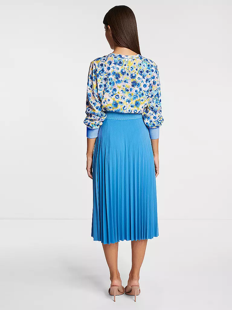 RICH & ROYAL Plisseerock  blau