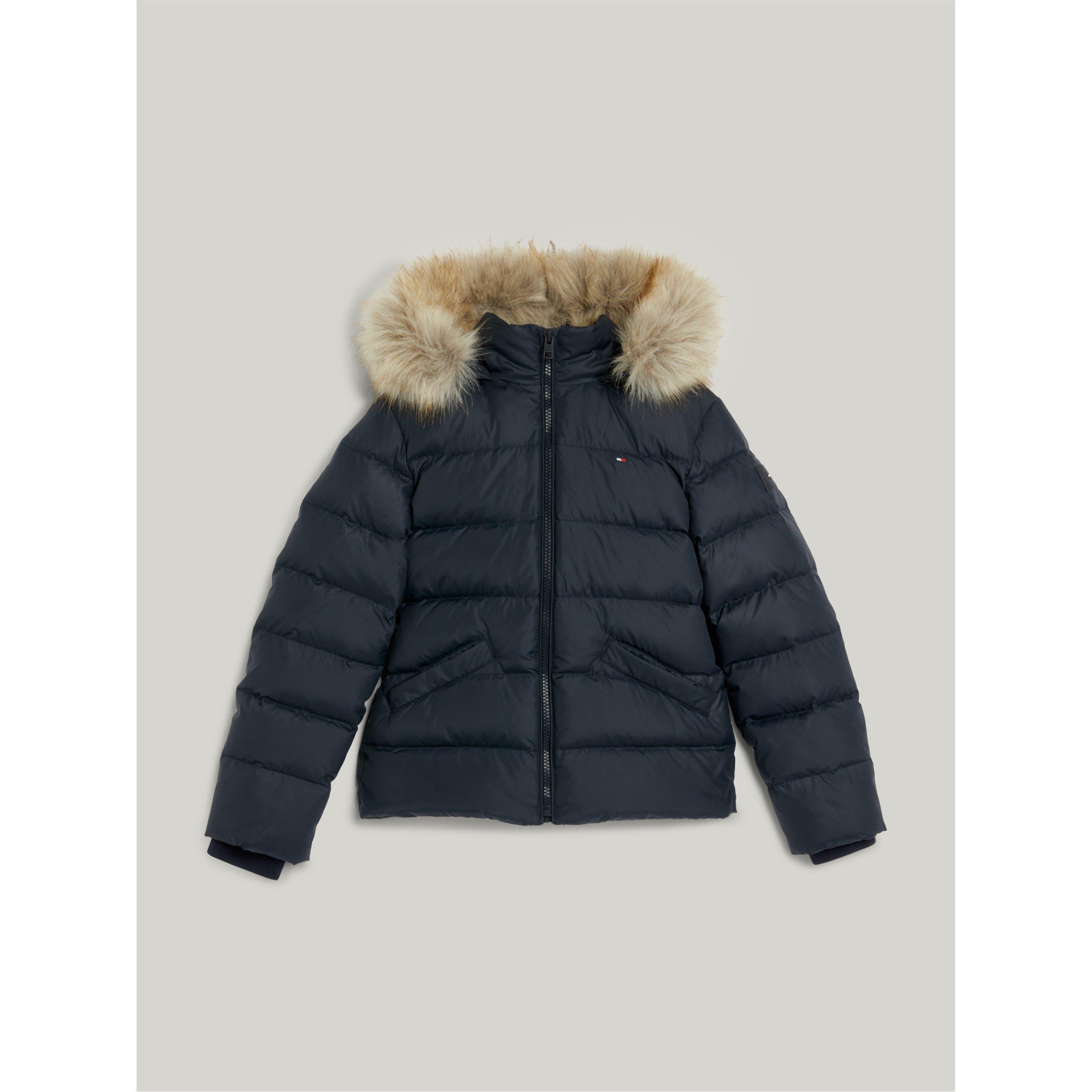 Tommy Hilfiger Faux Fur Hood Puffer Jacket