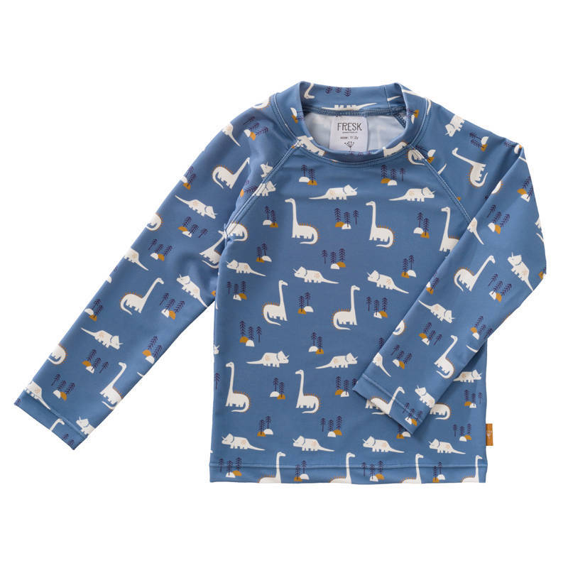 Fresk UV T-shirt met dino print blauw