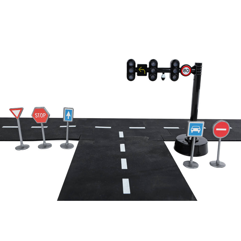 Kids Globe Traffic stoplicht en verkeersborden