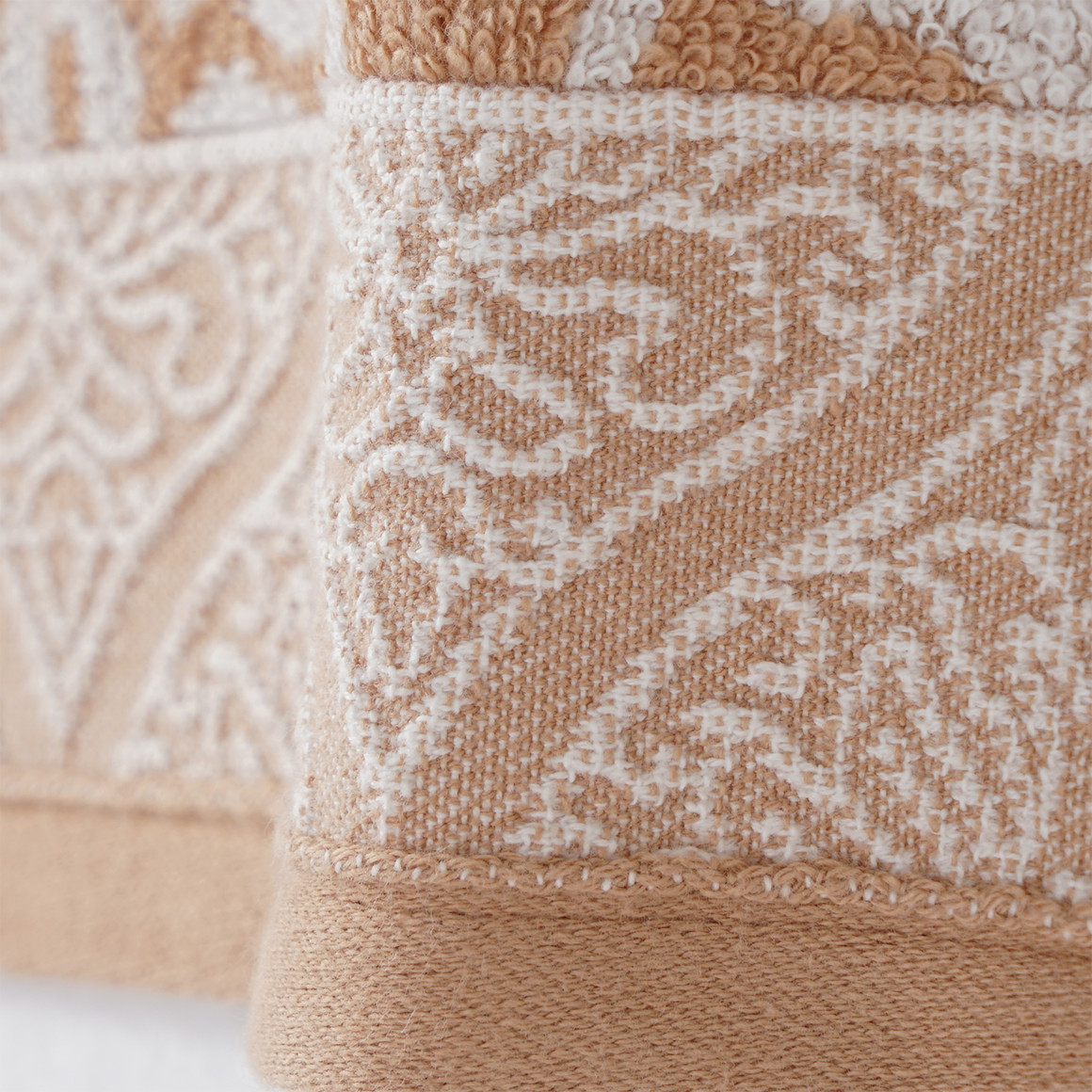 Gästehandtuch mit orientalischem Muster terracotta