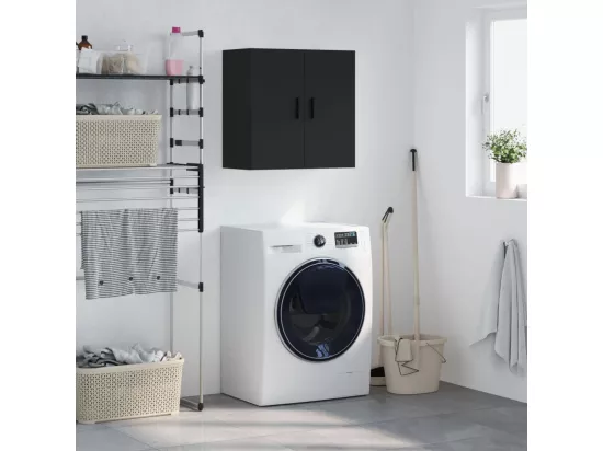 Armoire murale noir 60x31x60 cm bois d'ingénierie