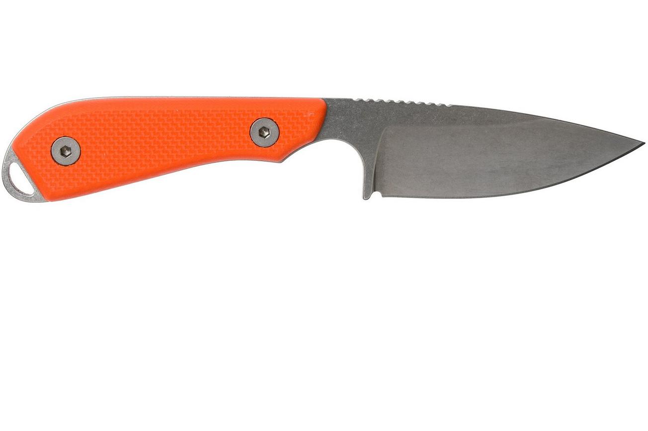 White River Knives M1 Backpacker Pro Orange G10 vaststaand mes, Kydex schede