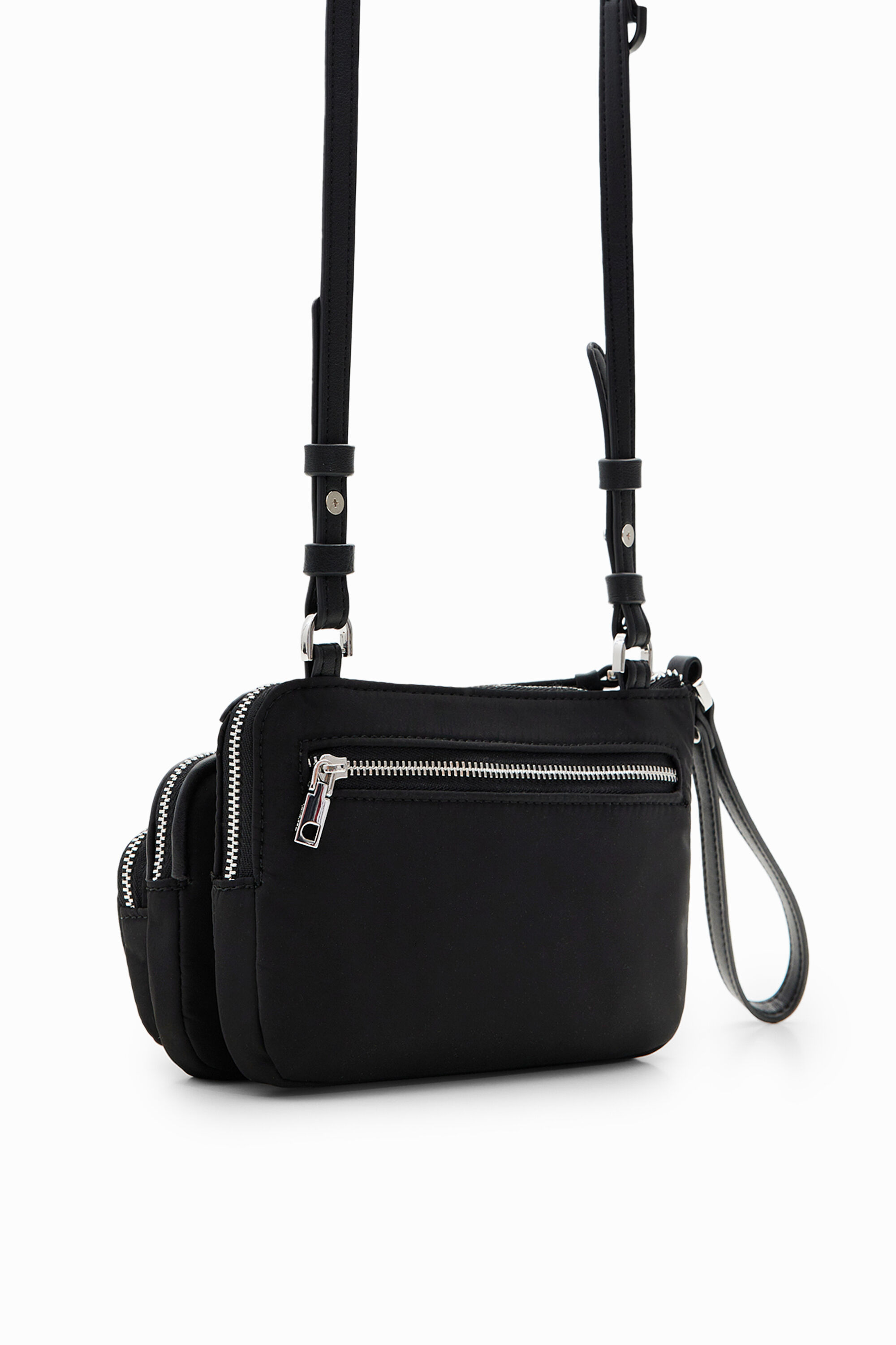 Mini bolsa de nylon com bolsos