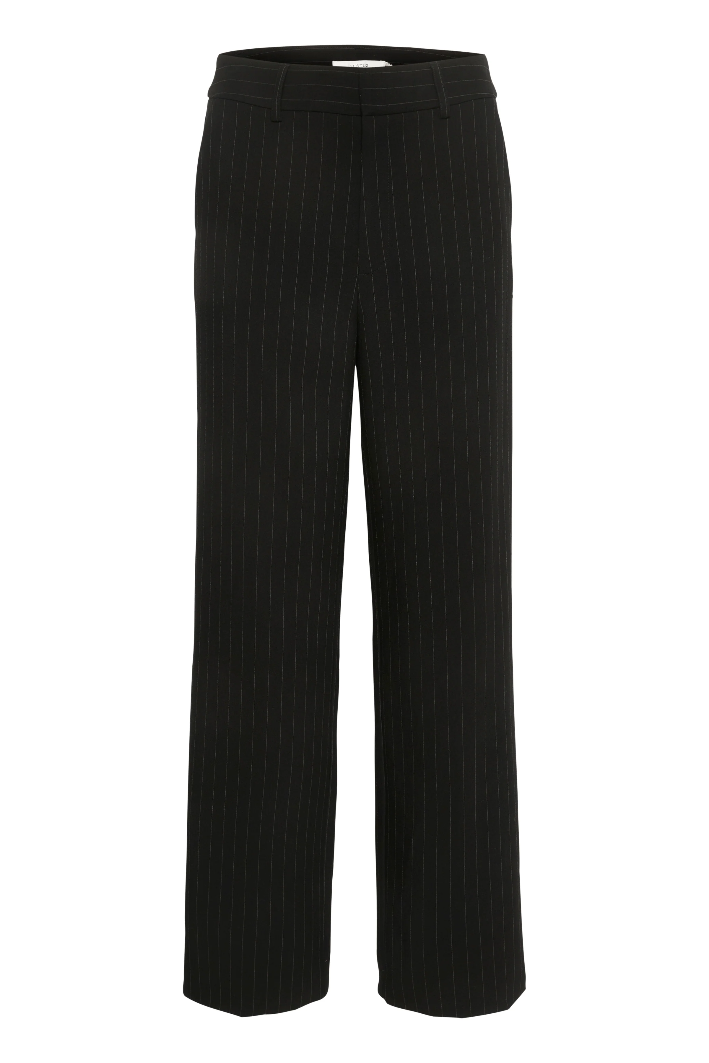 GESTUZ  JoelleGZ Pinstripe MW bukser - Black Pinstripe