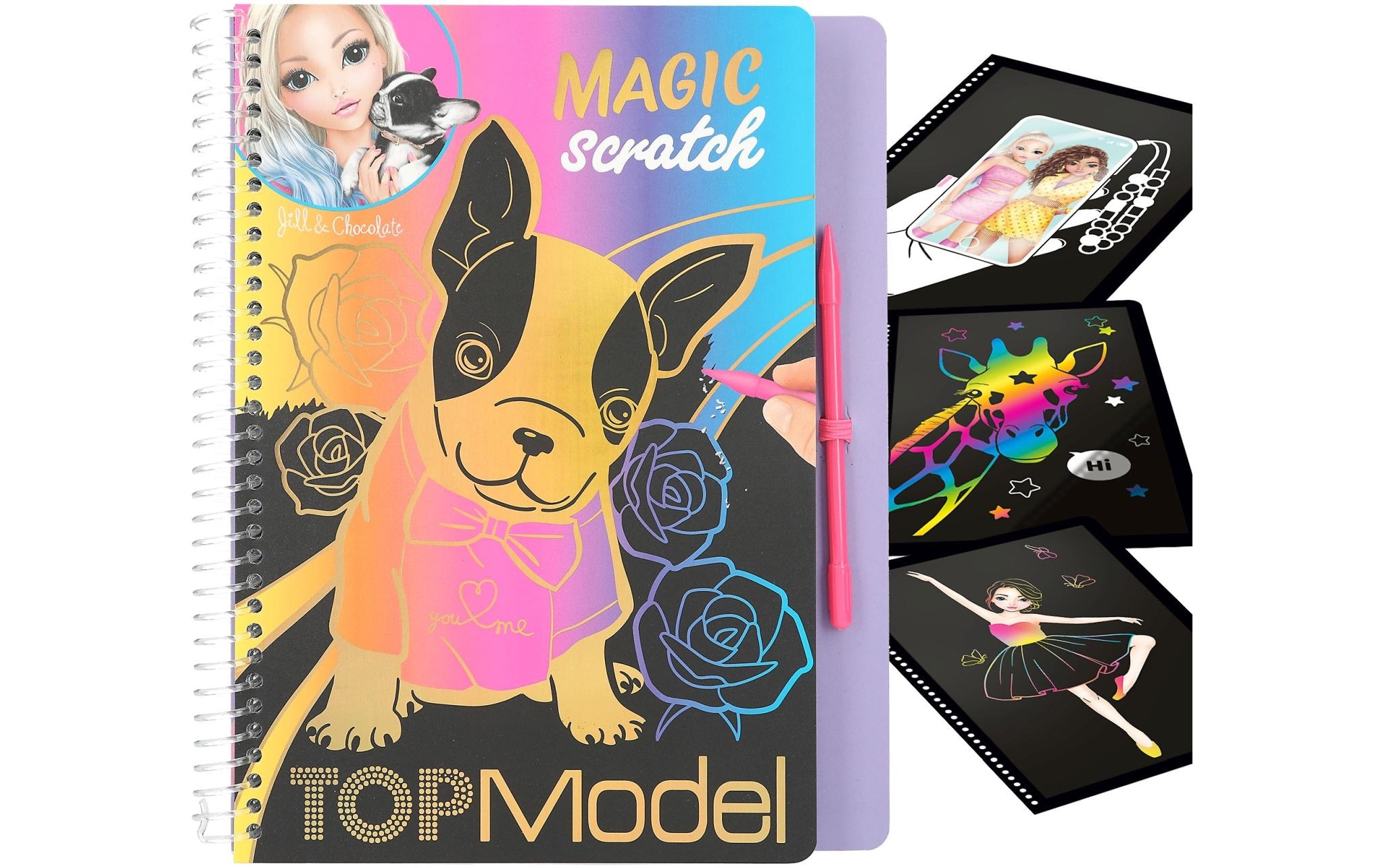 Depesche Malvorlage »Malbuch Kratzbuch Top Mode«
