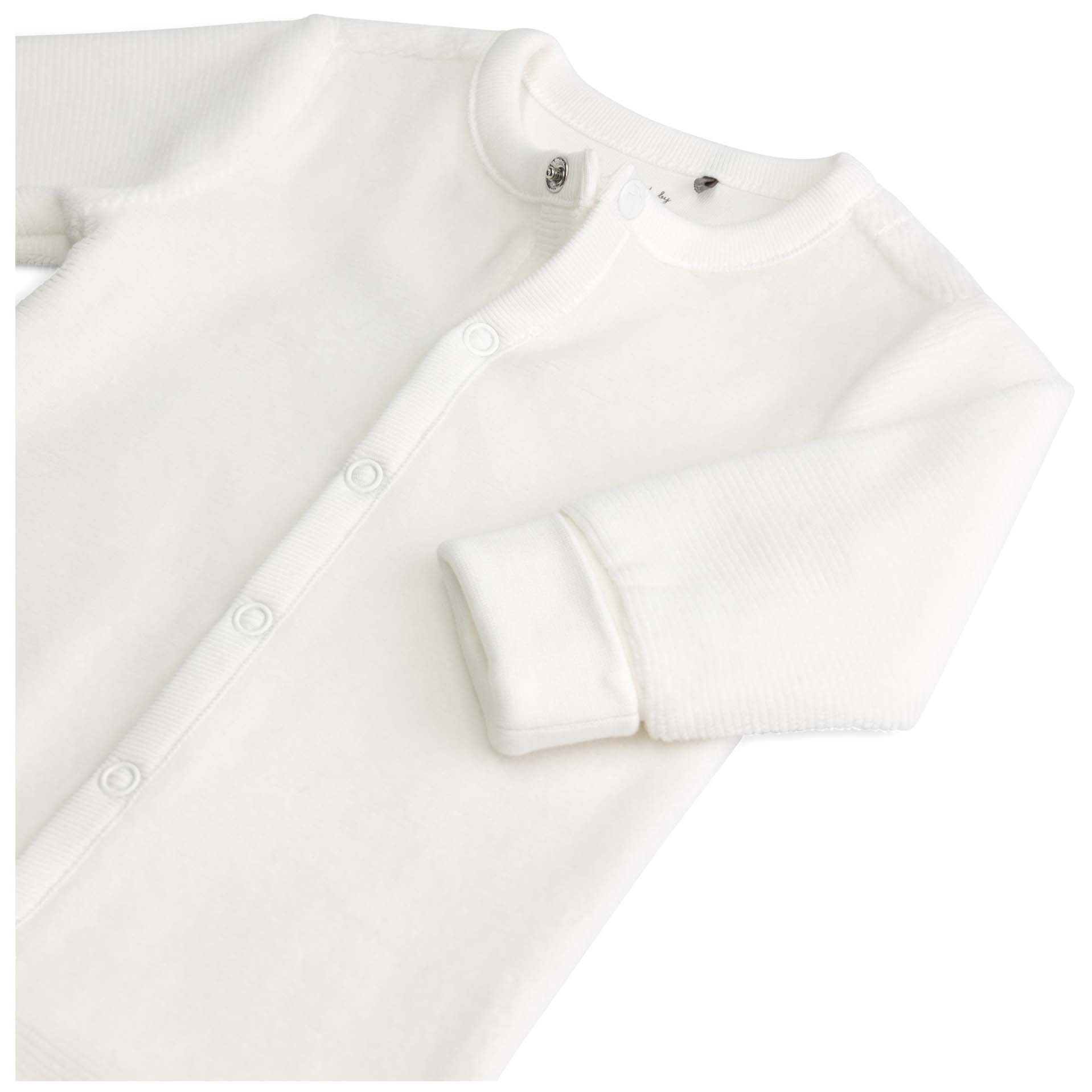 Prénatal newborn boxpakje rib velours lange mouwen effen wit