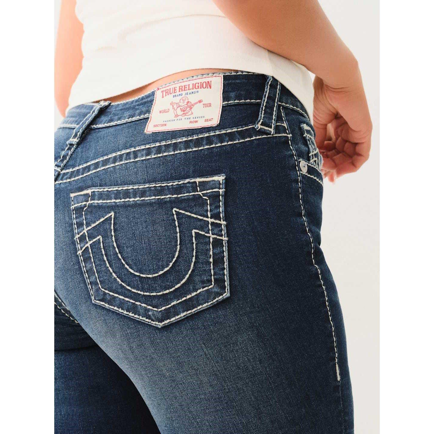 True Religion TR Jennie Mid Rise Skinny Jeans Womens
