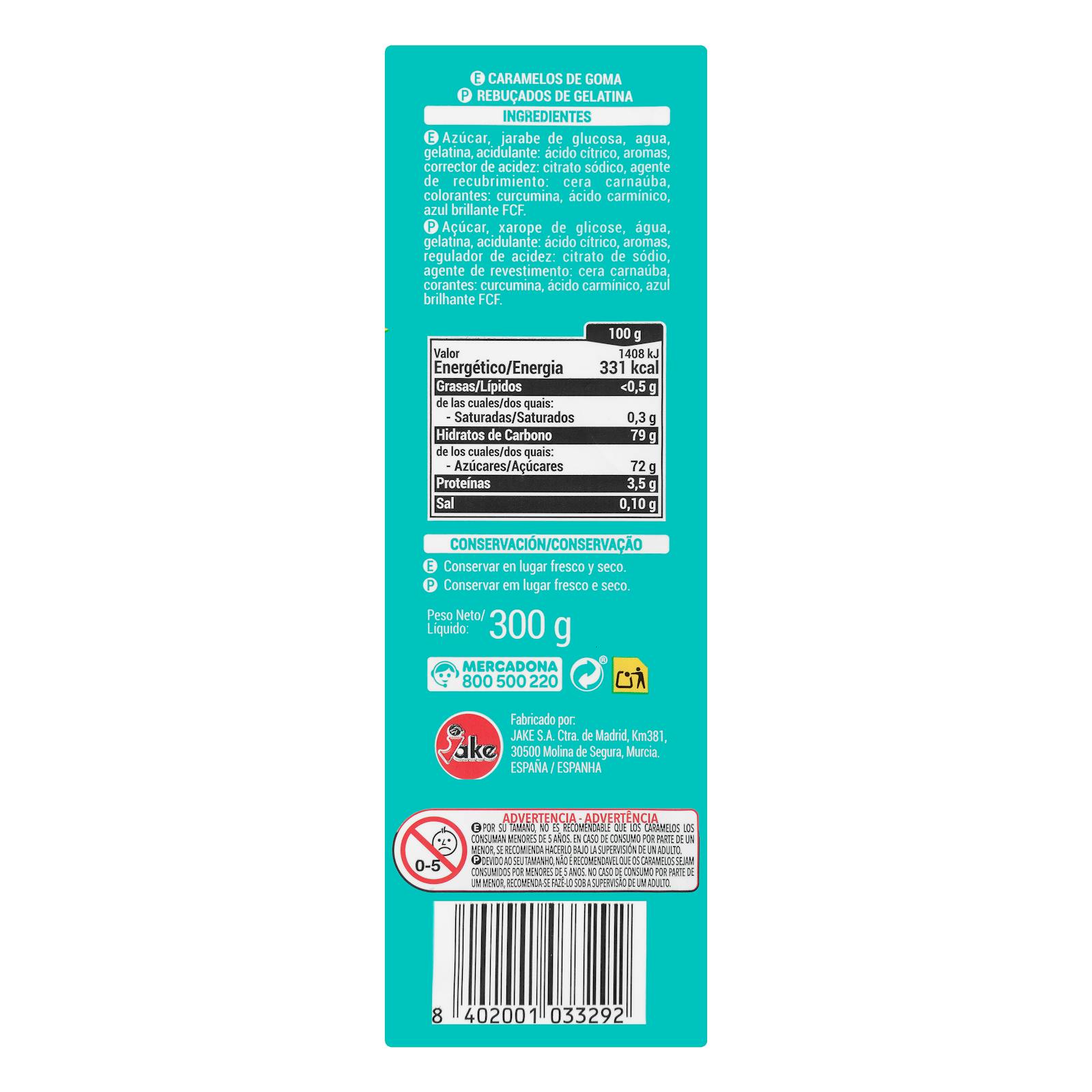 Bonbons Hacendado à la gelée tropicale