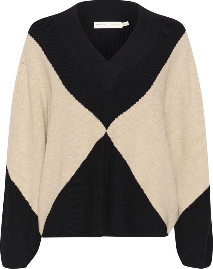 InWear RudiIW Intarsia Pullover Haze melange/black