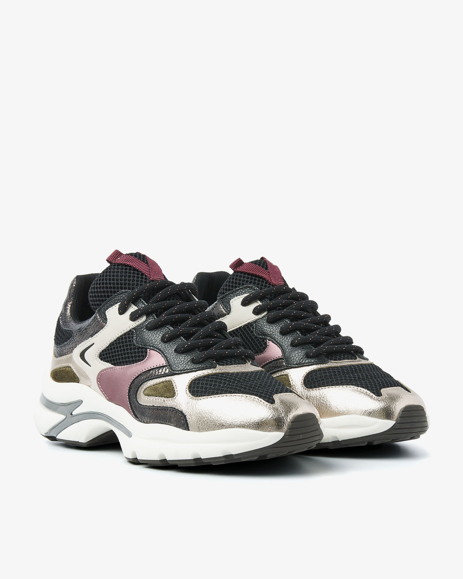 VIA VAI zwarte dames sneakers Vesper Due