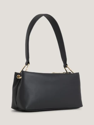 Bolsa de ombro macia com monograma TH
