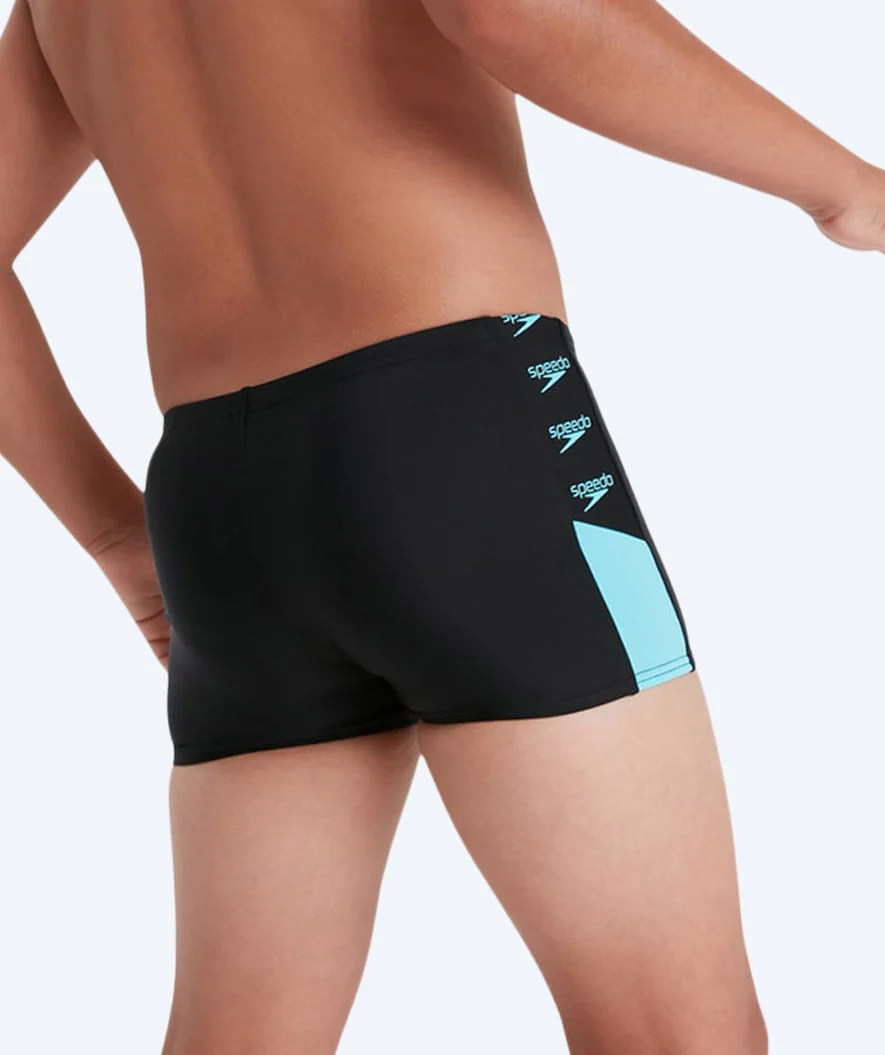 Speedo aquashorts til drenge - Boom Logo Splice - Sort/blå
