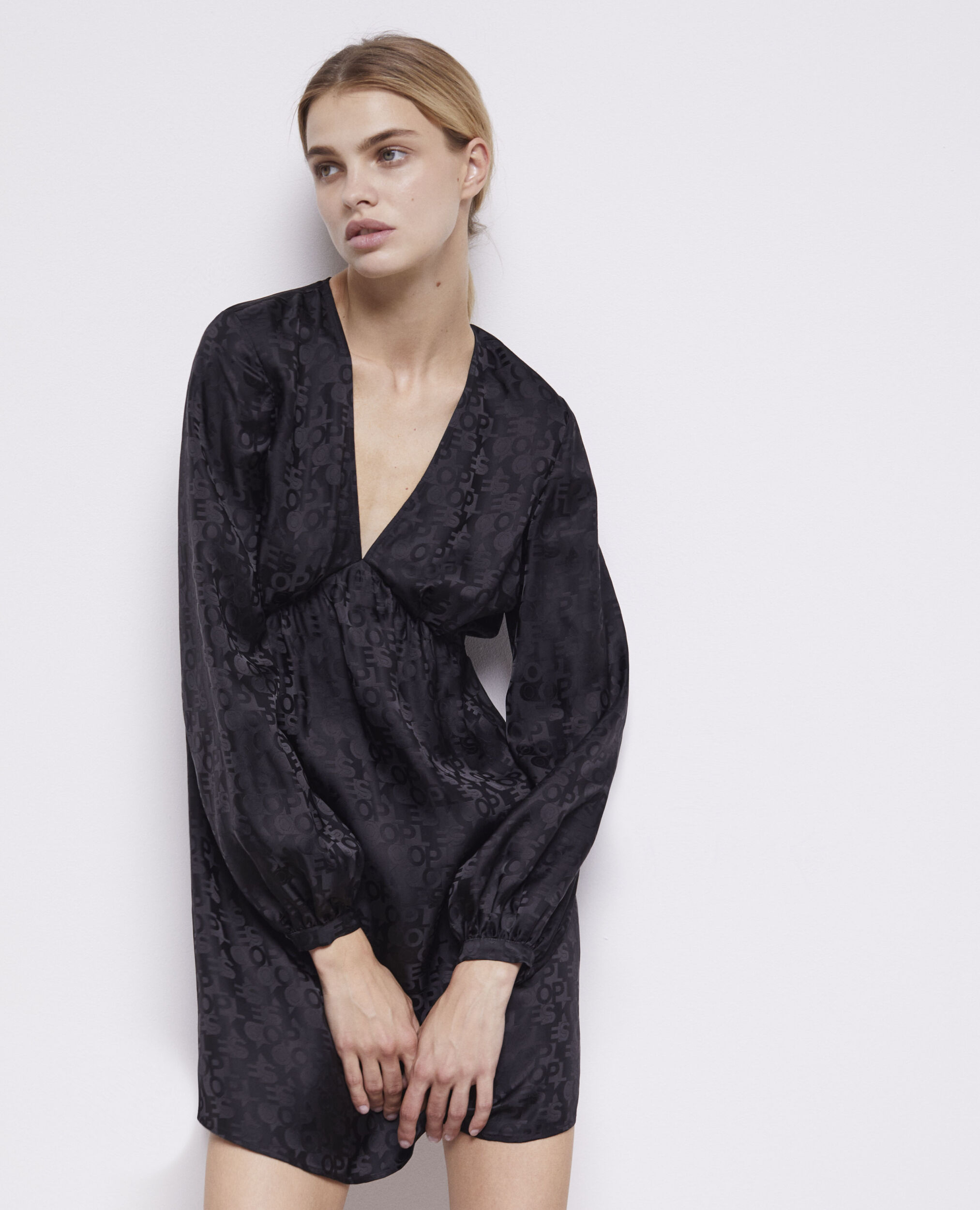 Robe courte logo The Kooples noire