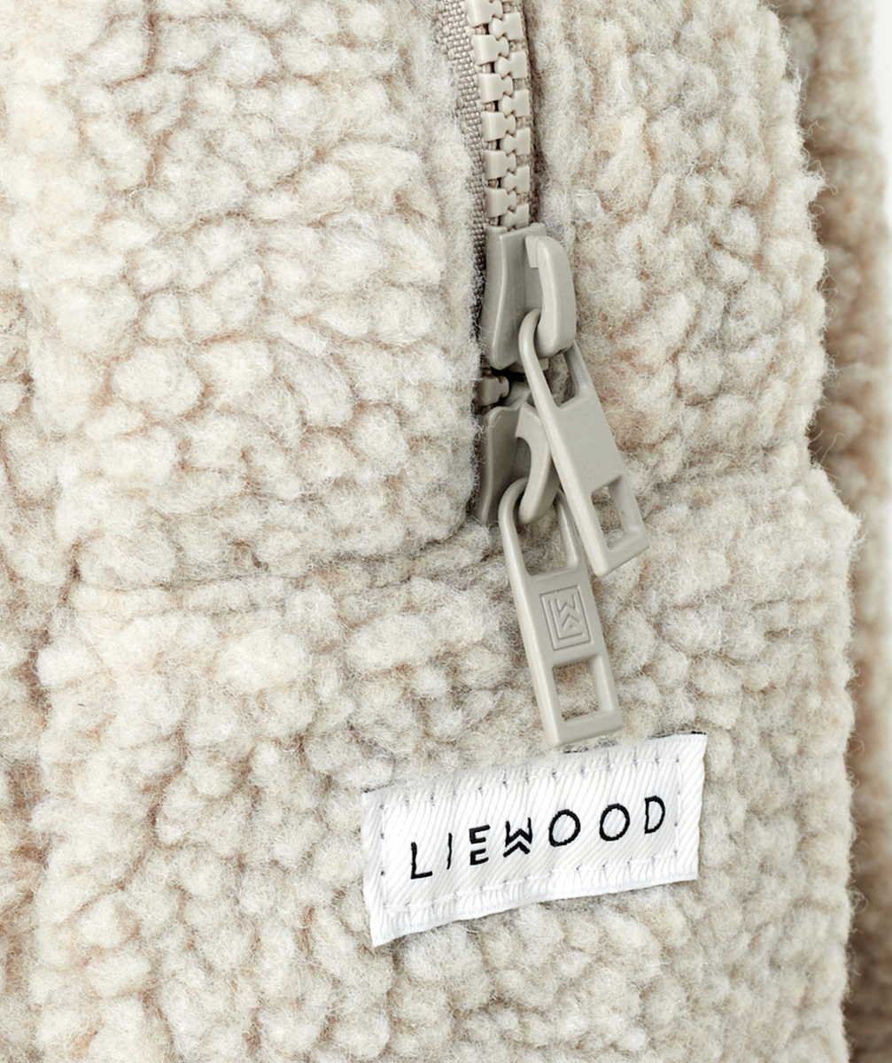 LIEWOODSAC À DOS EN SHERPA BLANC CASSÉ