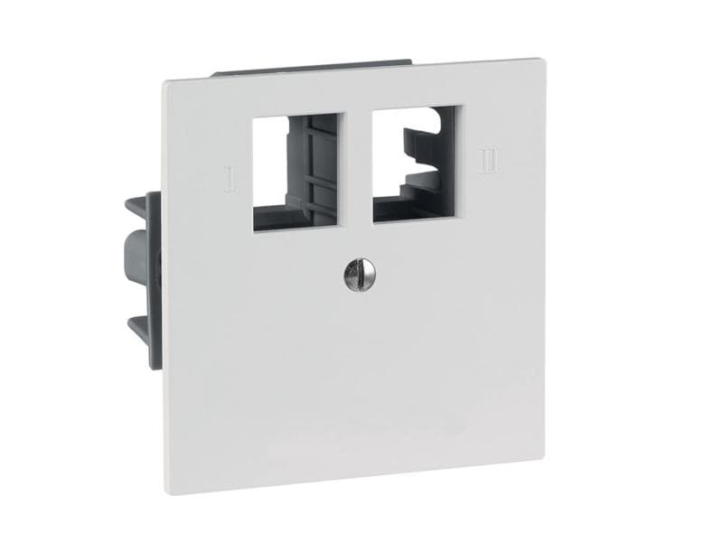 R&M Netzwerkdose EDIZIOdue 60 x 60, 2x 1 Port leer, Cat 6A, Netzwerkdose,