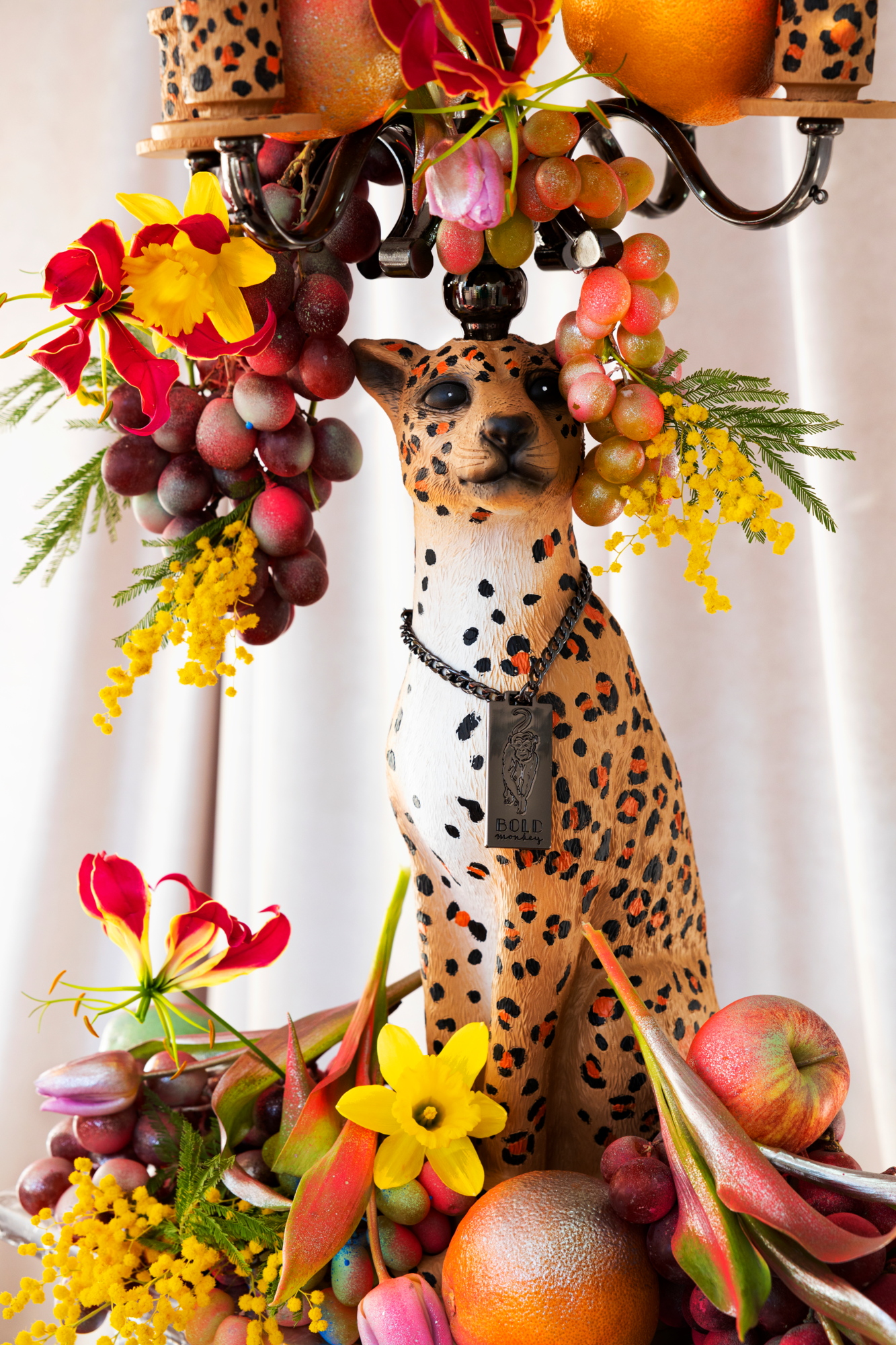 Kaarsenhouder Proudly Crowned Panther zwart