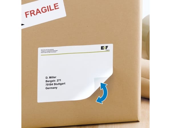 HERMA Spesial - Papir - matt - flyttbar selvklebende - hvit - 99,1 x 67,7 mm 800 etikett(er) (100 ark x 8) adresseetiketter