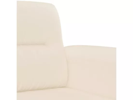 Ensemble de canapés 3 pièces avec coussins Beige Tissu microfibre
