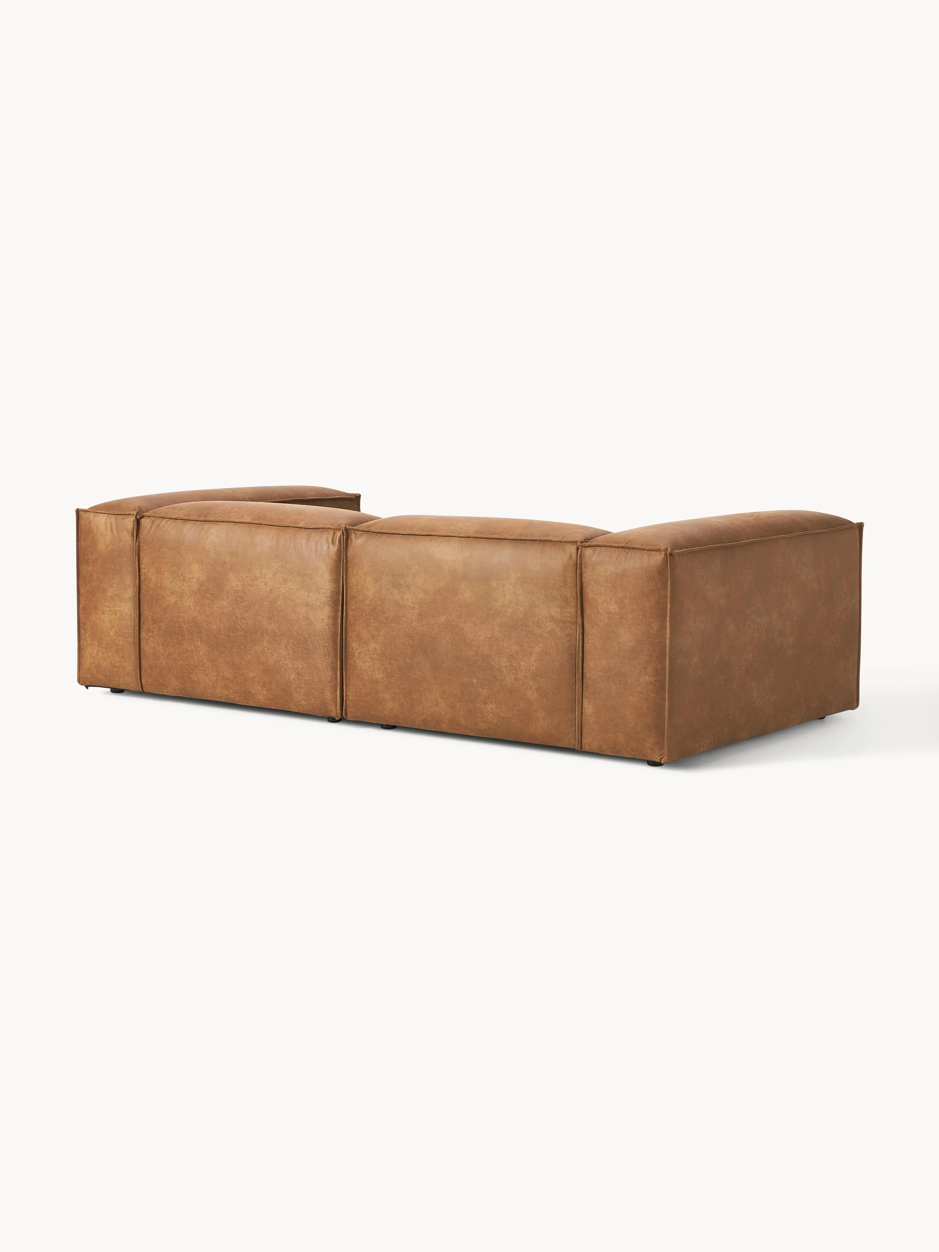 Modulaire bank Lennon (3-zits) van gerecycled leer