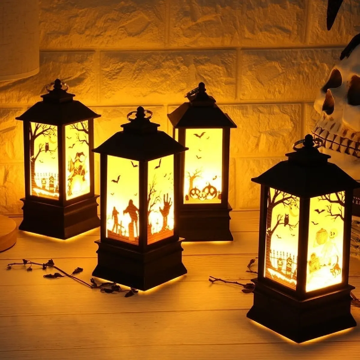 Wewoo Guirlande LED Halloween Flamme