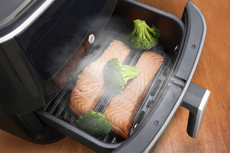 OBH Nordica Easy Fry & Grill Steam  3in1 XXL Black Digital