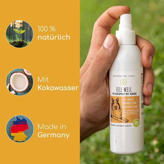 Wolfsbacher Natur Fellpflege Spray Kokos
