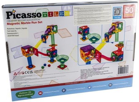 Tactic - Picasso Tiles - Constructiespeelgoed - Magnetische Tegels - 50-delig