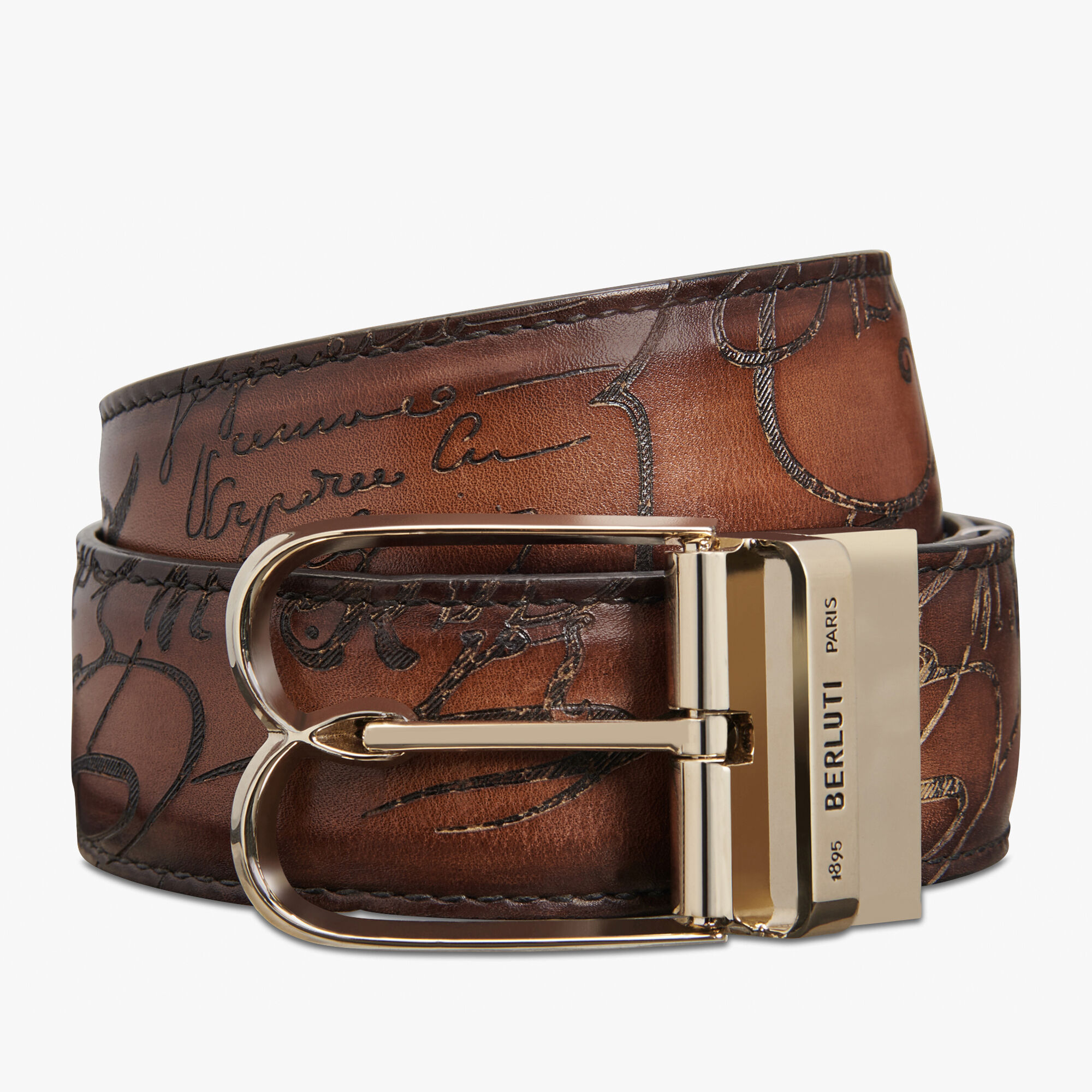 Ceinture 35 MM En Cuir Venezia Scritto