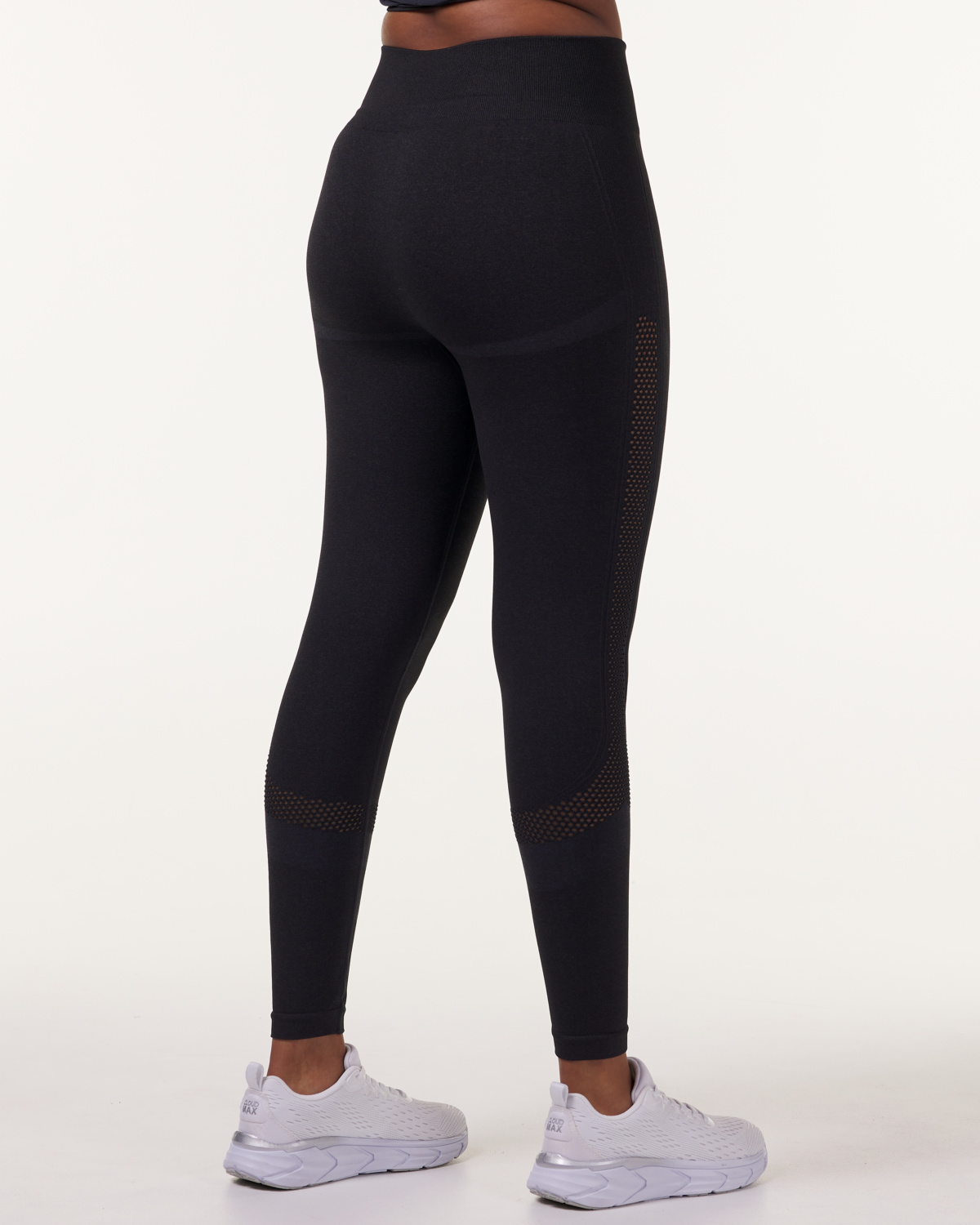LEVITY Eclipse Mesh Seamless Tights Blue Ink Marl