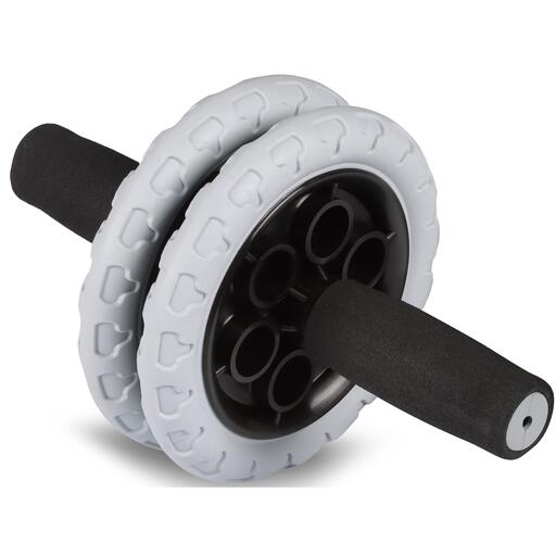 Roda abdominal dupla reforçada com pegas de neoprene índigo