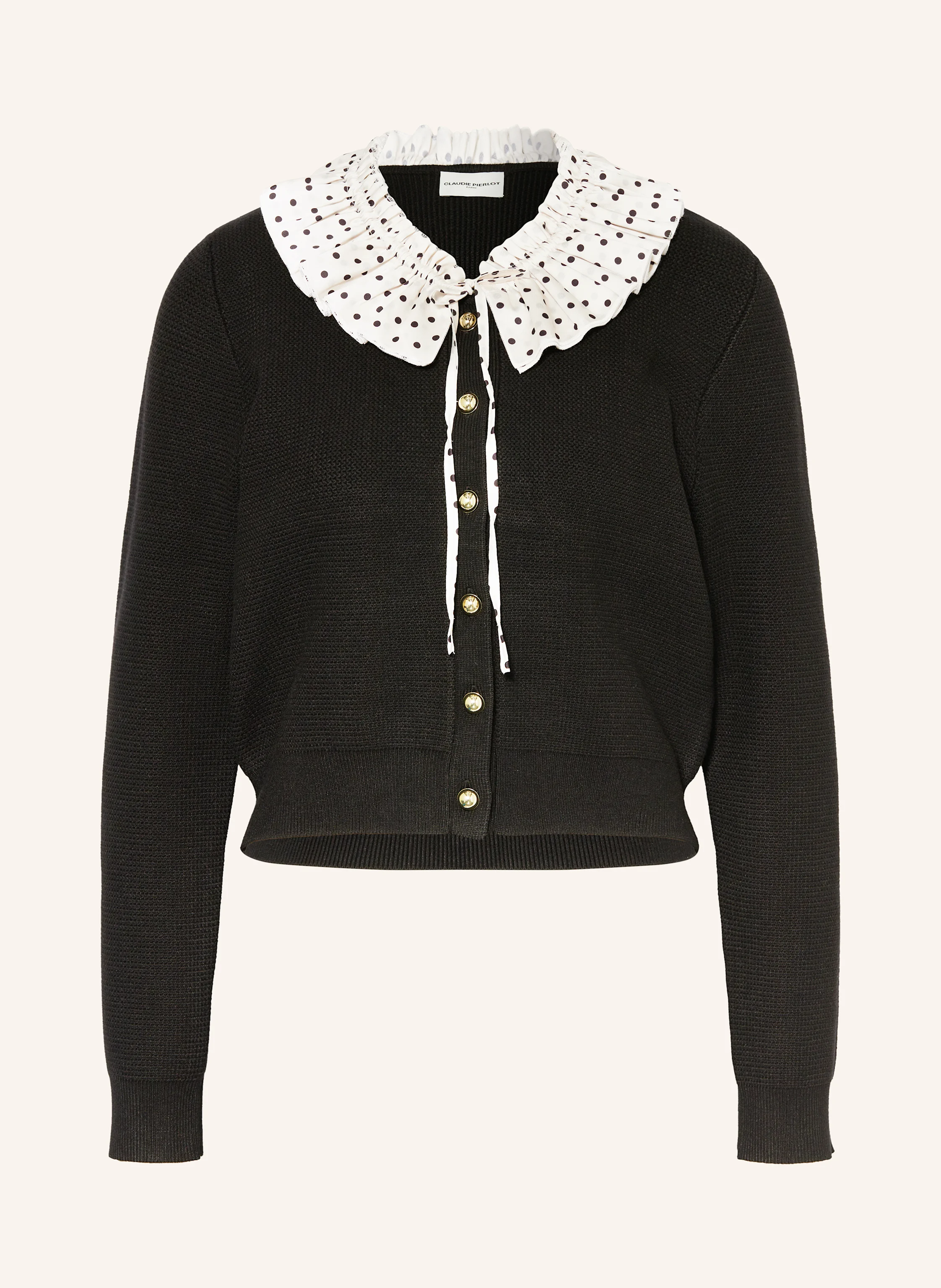 CLAUDIE PIERLOT Strickjacke mit abnehmbarem Kragen