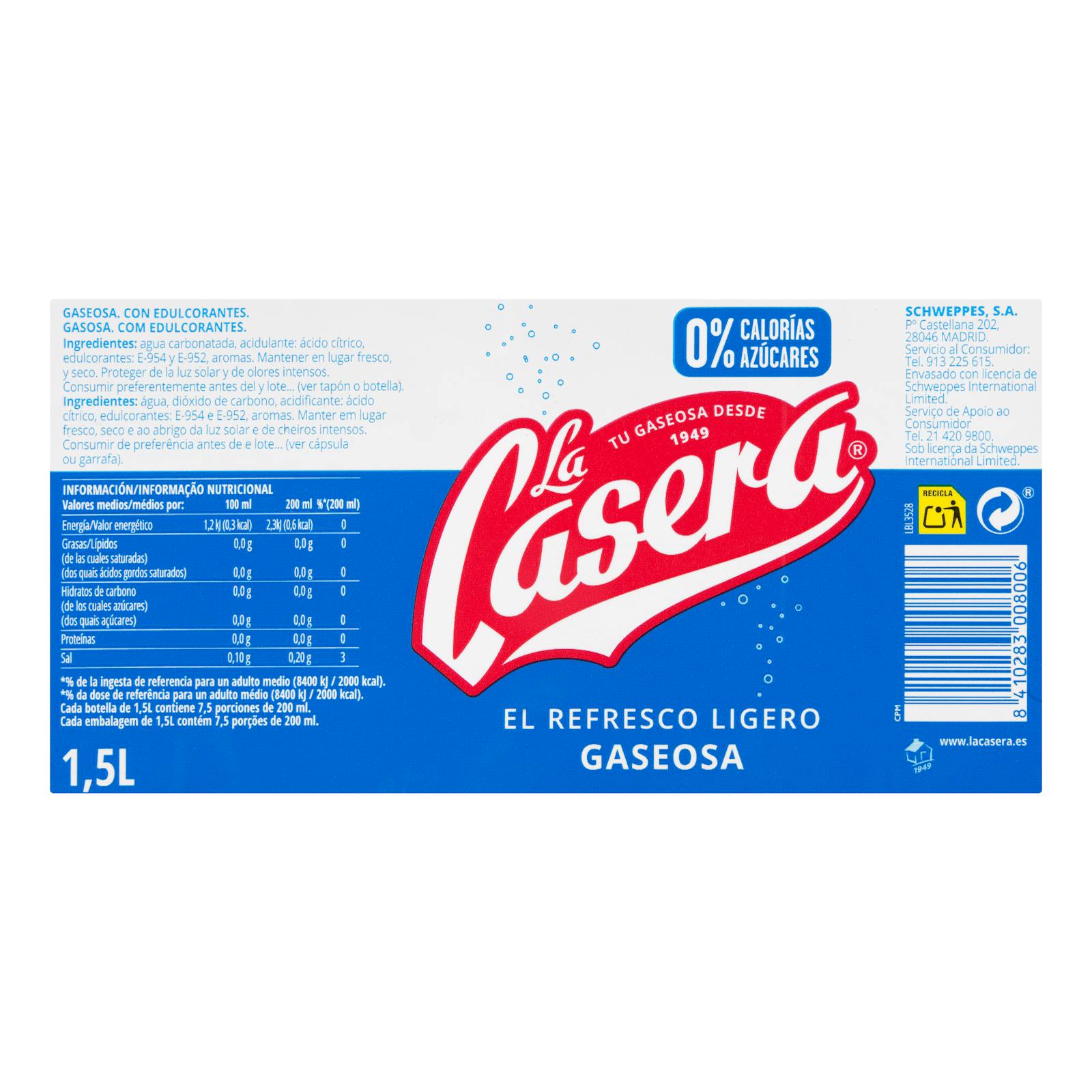 La Casera grand soda