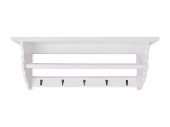 Porte-manteau PFDM blanc style baroque