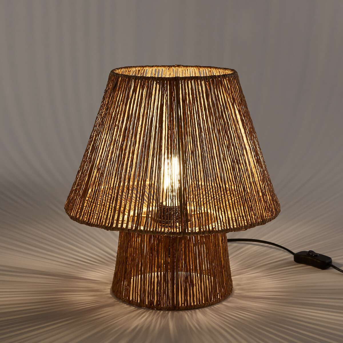 LA REDOUTE INTERIORS<br>Candeeiro em juta, Yaku
