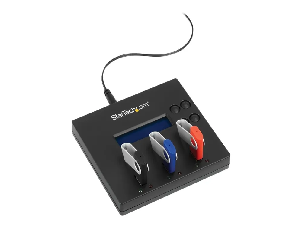 StarTech.com 1:2 Standalone USB Duplicator and Eraser - Memory Stick Cloner - USB 2.0 Flash Drive Copier / Thumb Eraser (USBDUP12) - USB drev duplikator - 2 bays - for P/N: SVA5H2NEUA