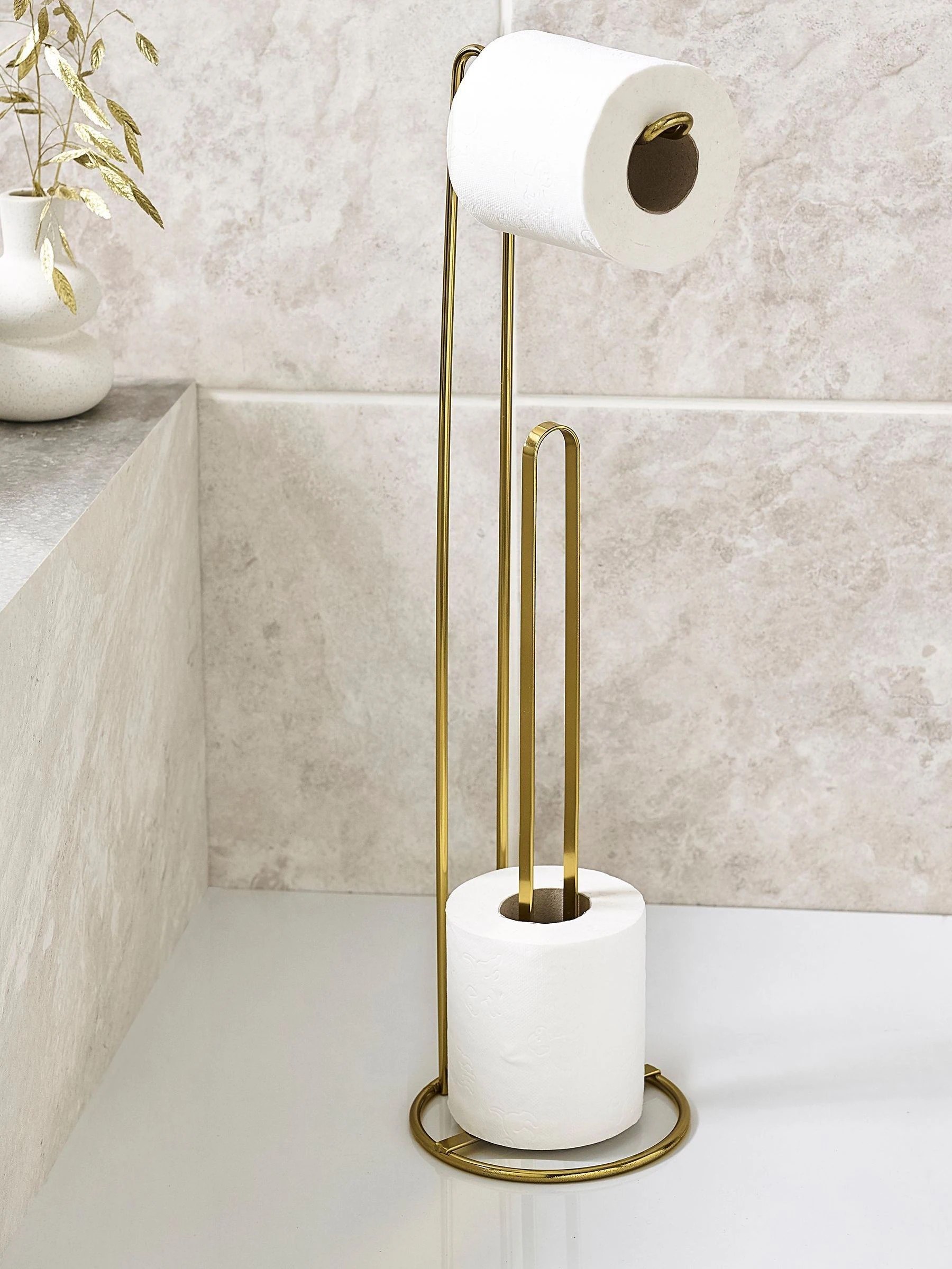 Toiletrolhouder van metalen draad