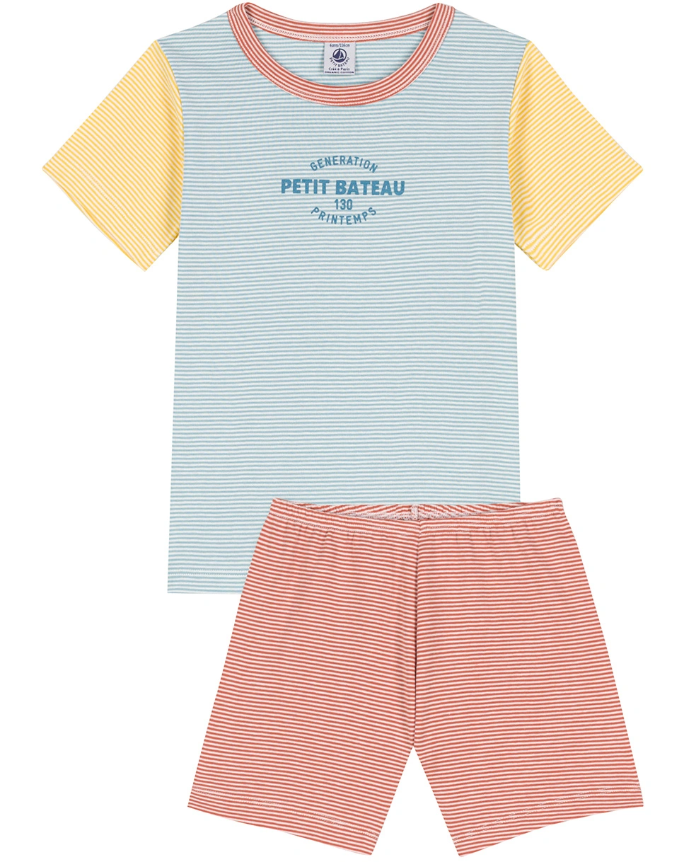 Schlafanzug RAYURE MILLE 2-teilig kurz in multicolor