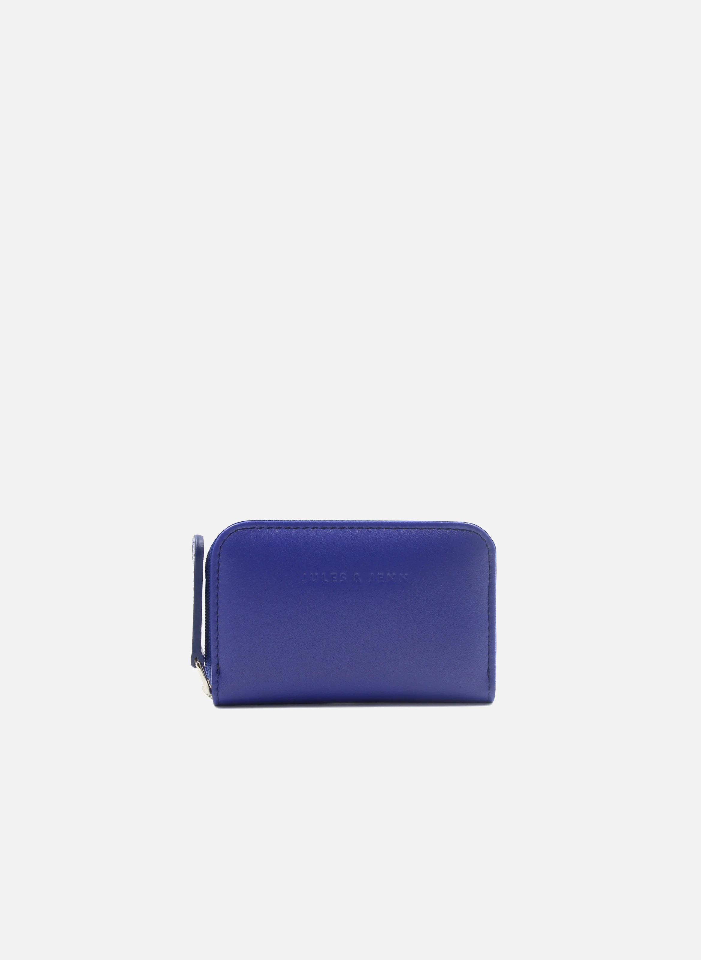 Porte-monnaie cuir lisse | Bleu