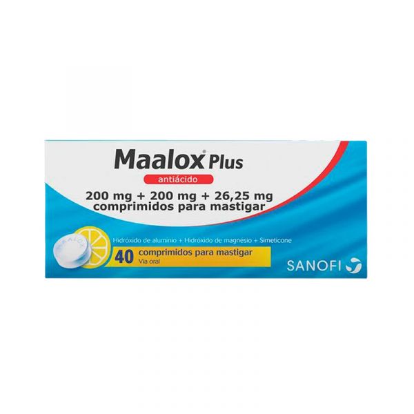 Maalox Plus 40 Comprimidos Mastigáveis