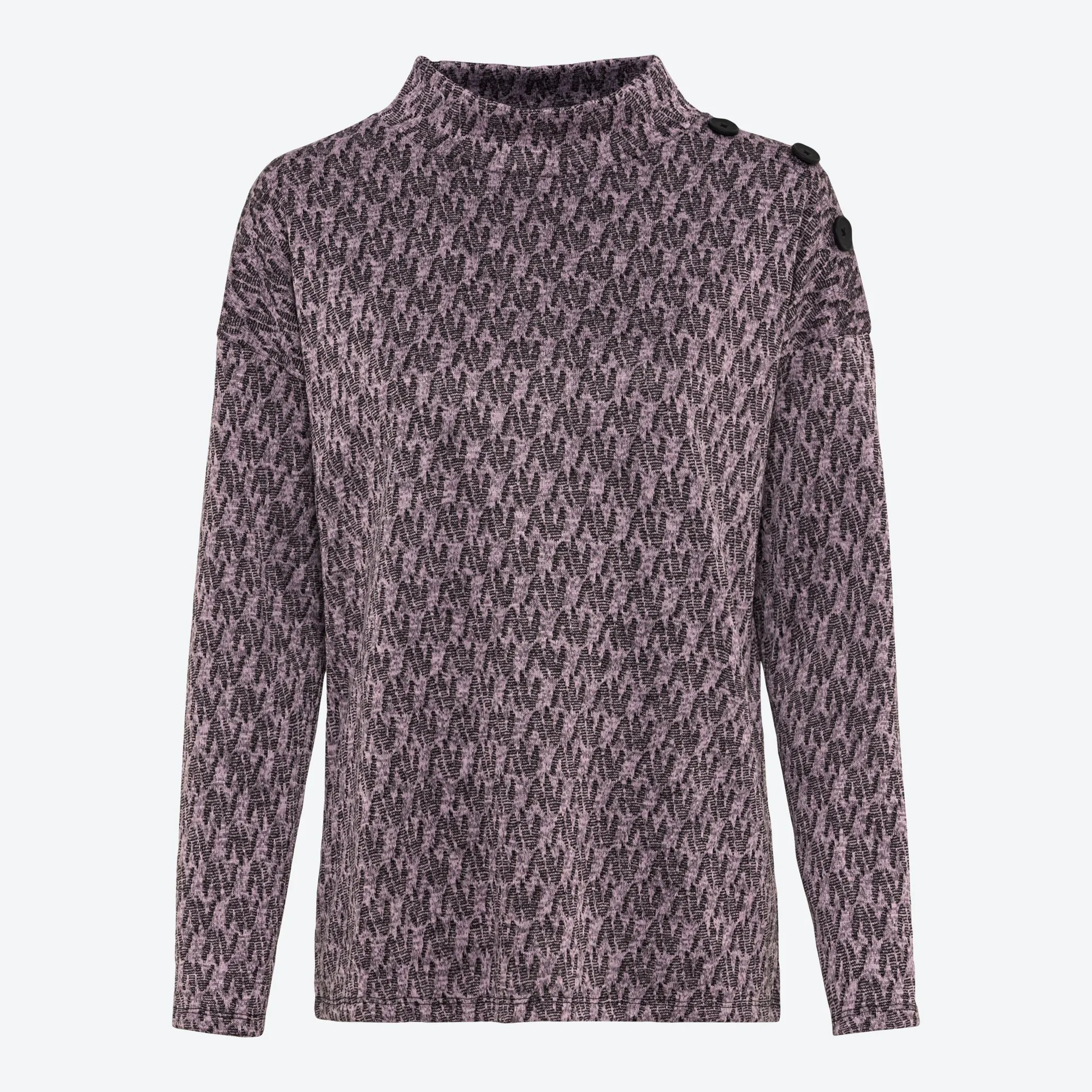 Damen-Pullover mit dekorativen Knöpfen