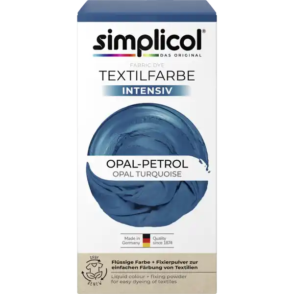 Textilfarbe intensiv Opal-Petrol