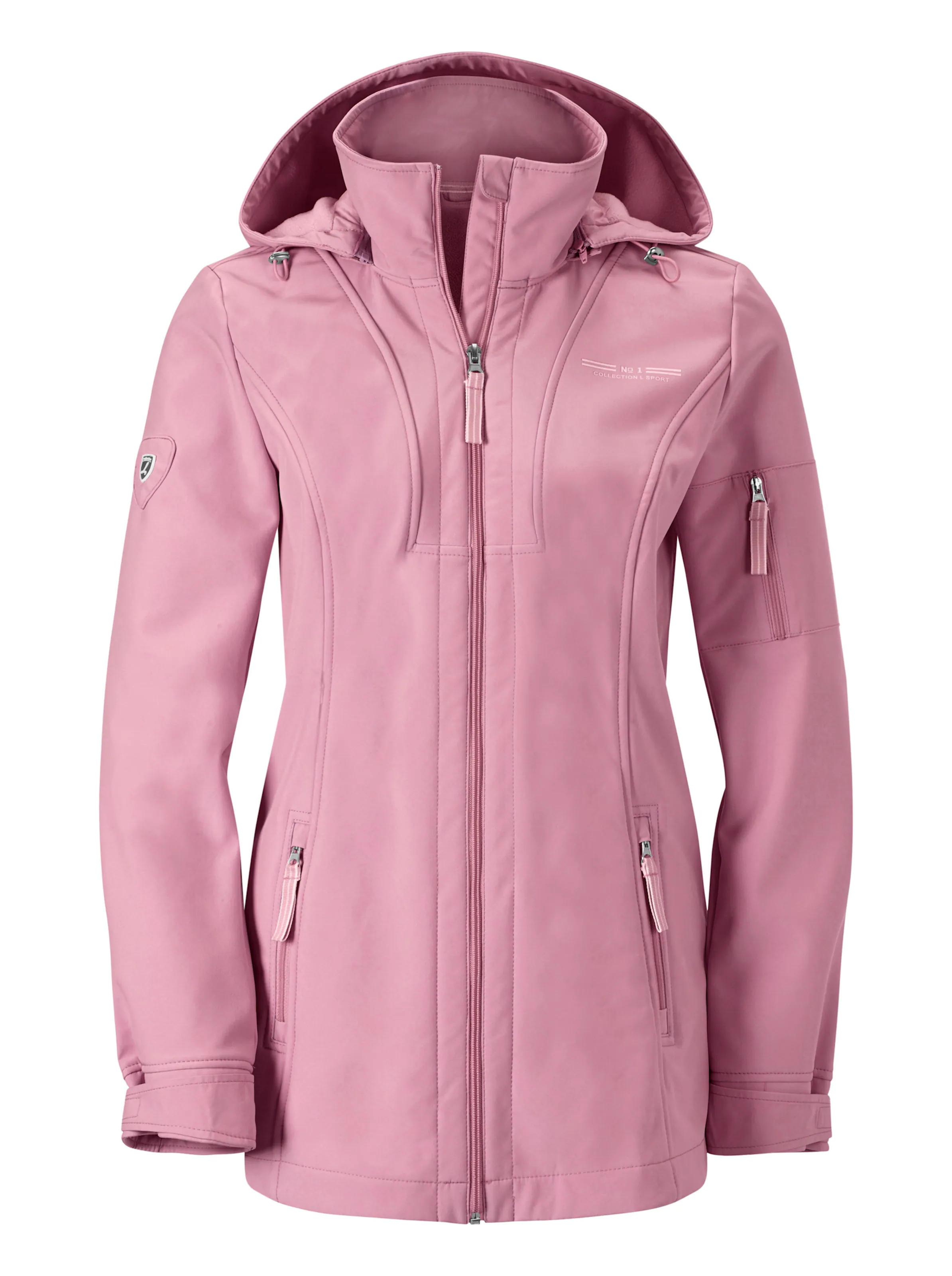 Softshelljacke in altrosa