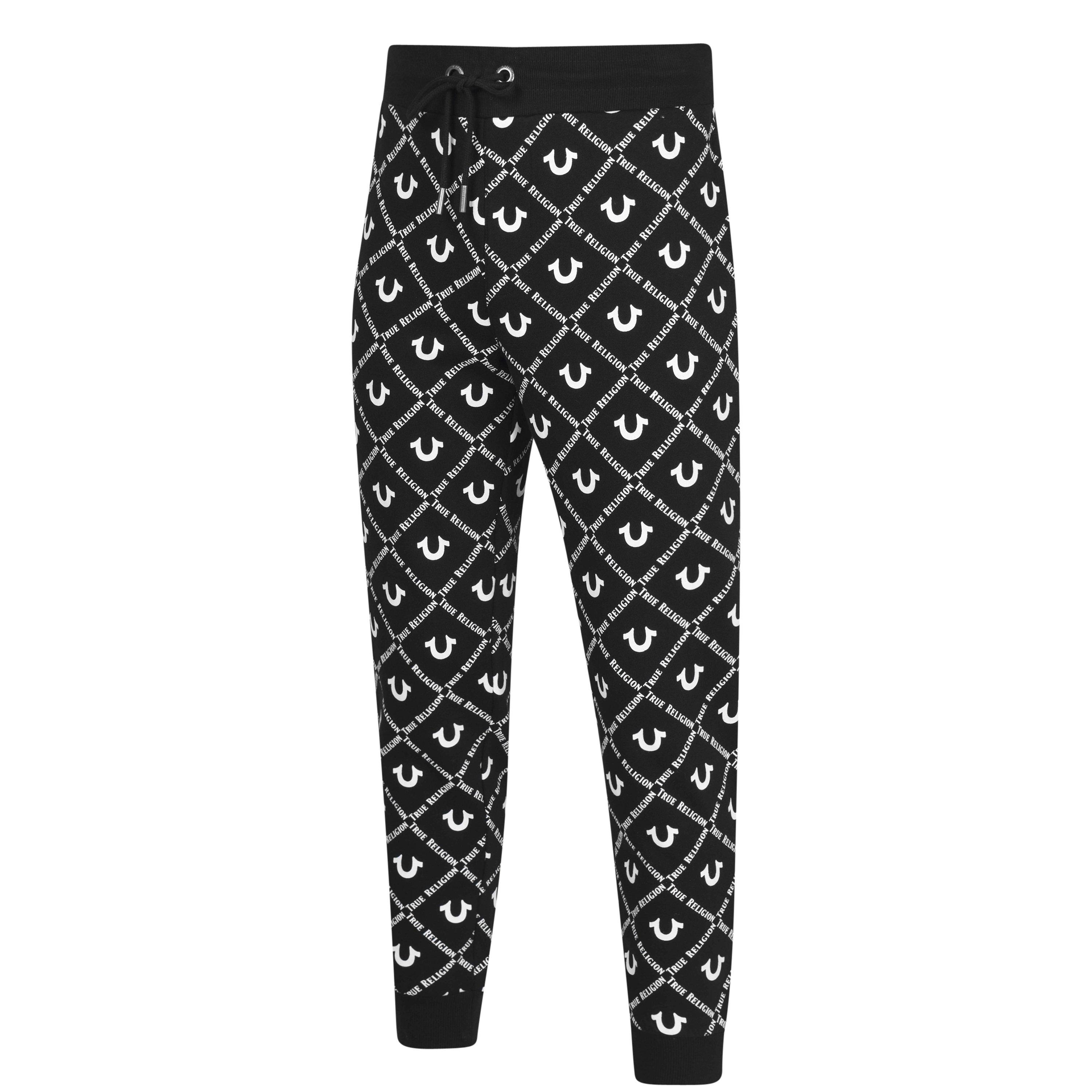 True Religion Allover Logo Joggers