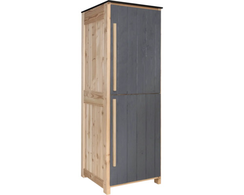 Tuinkast/buitenkeuken Konsta type 603 Douglasspar hoge kast 60 x 58 x 172 cm antraciet