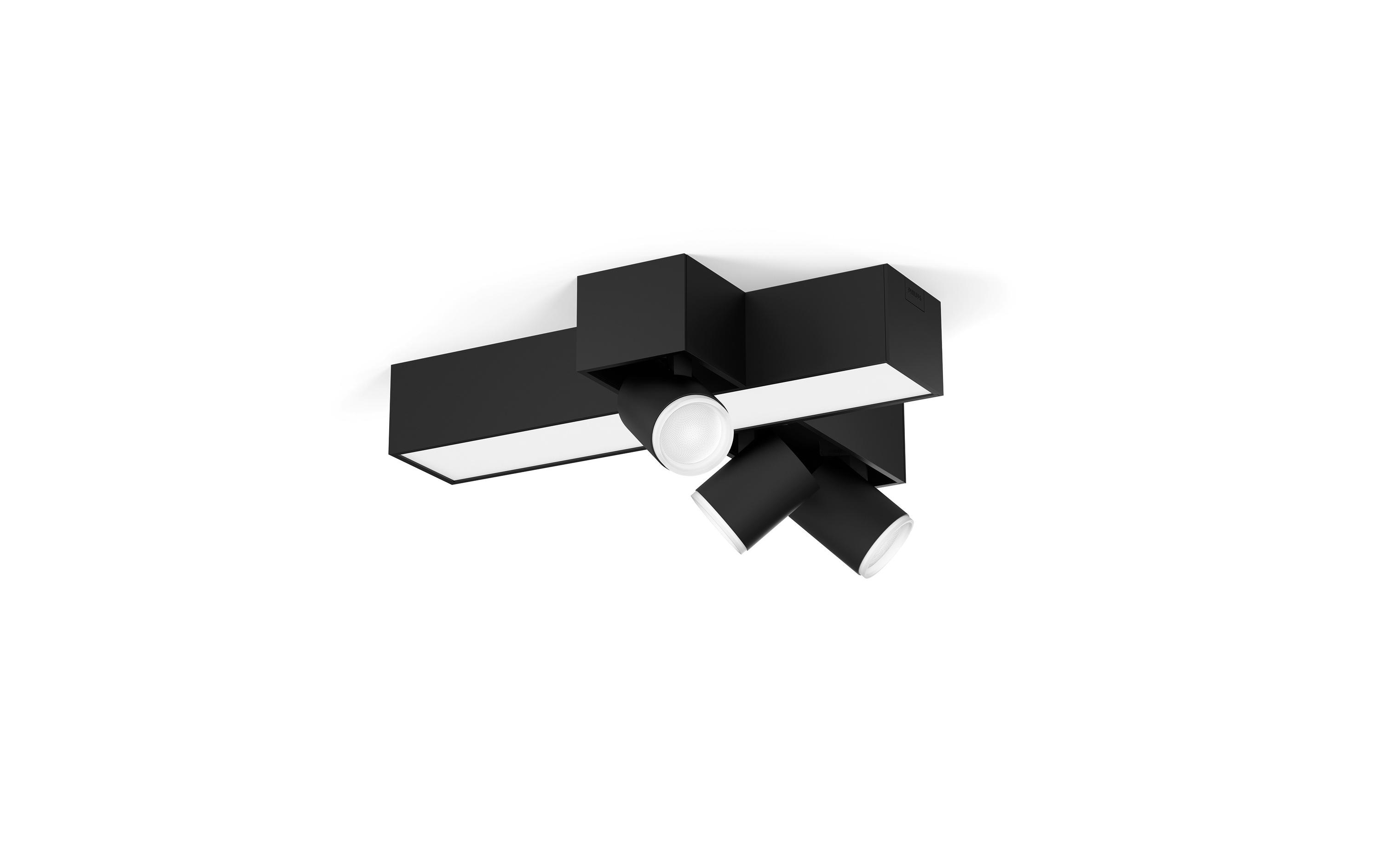White & Col. Amb. Centris Cross 3er-Spot Schwarz<br>Beleuchtungslösungen für jeden Raum