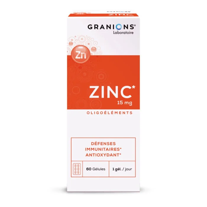 Zinc 15 mg - 60 Gélules