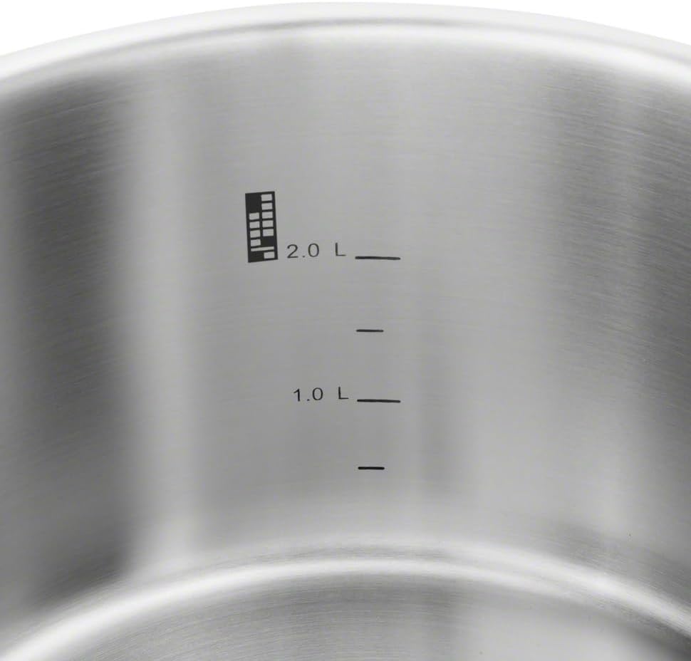 ZWILLING Vitality Kochtopf-Set 5-teilig mit Glas-Deckel, Induktionsgeeignet, Unbeschichtet, Edelstahl, Silber