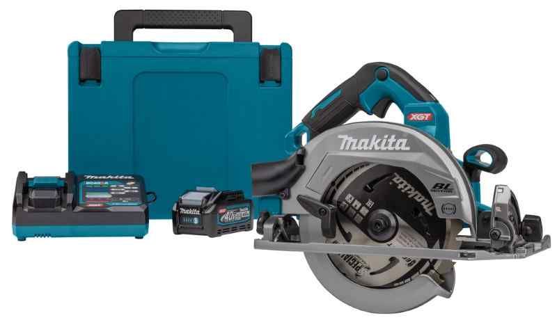 Makita HS004GM202 40V Max Cirkelzaag 190 mm 4,0 ah accu (2 st), snellader, aws zender, in Mbox